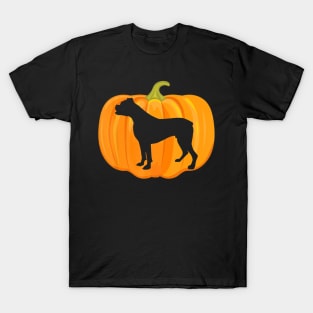 Halloween Pumpkin Boxer Dog Owners Gift T Shirt T-Shirt